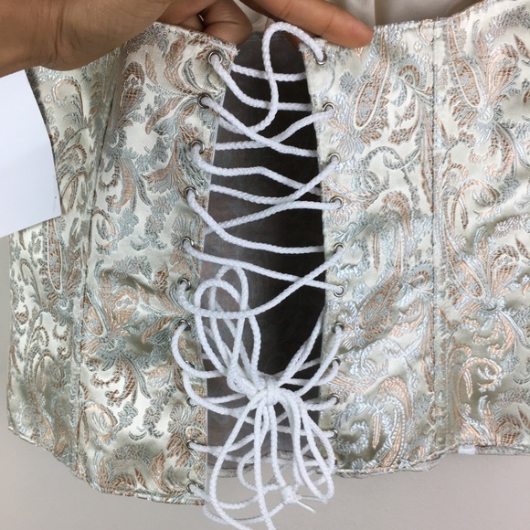 Tesa floral brocade strapless corset - Picture 4 of 8